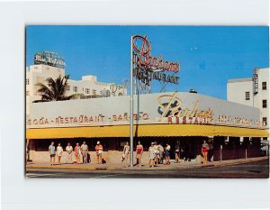 Postcard Parhams Restaurant Miami Florida USA