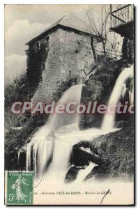 Postcard Old Aix Les Bains Moulin De Gresy