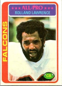 1978 Topps Football Card Rolland Lawrence Atlanta Falcons sk7256