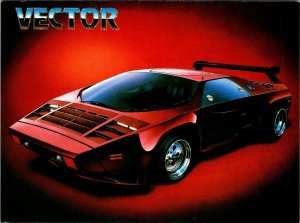 Car/Automobile  Advertising  VECTOR MOTORS CORPORATION  Sports Car  4X6 Postcard