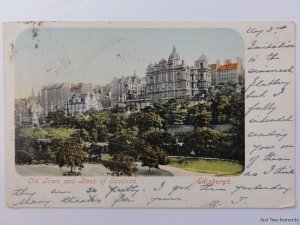 c1902 - Old Town & Bank of Scotland - Edinburgh - Undivided Back