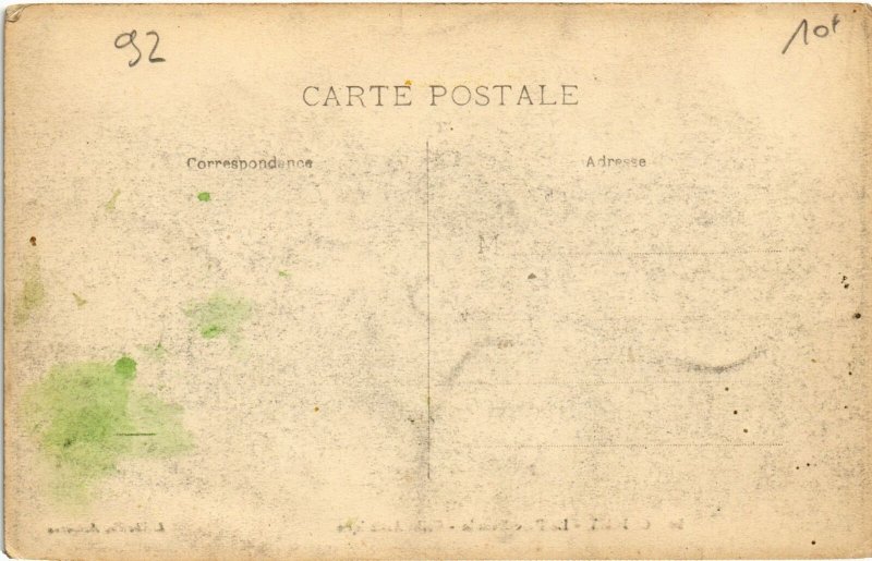 CPA Clichy Parc Denain Grille Artistique (1314128)