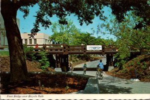 California Davis Foot Bridge Over Bicycle Path University Of California 1981