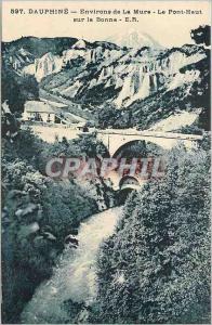 Old Postcard Dauphine Surroundings La Mure High Bridge on Good