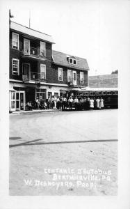 Berthierville Quebec Canada Bus Station Real Photo Vintage Postcard JE229465