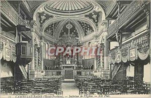 Old Postcard Cambo-Les-Bains (B P) Interior of the Church