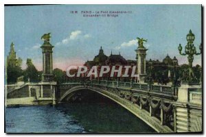 Postcard Old Paris Pont Alexandre III