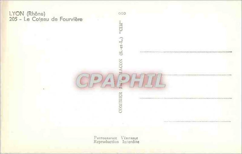 Old Postcard Lyon 5rH�NE� 6 Coteau Fourvi�re