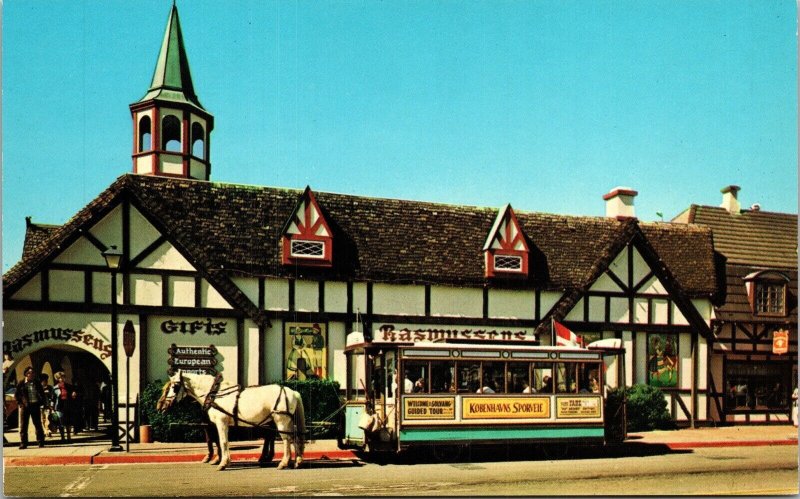 Solvang California Ca Quaint Danish Windmill Home Rasmussens German Postcard 