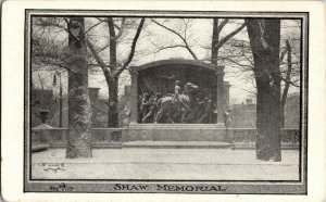 Shaw Memorial on Boston Common, Boston MA Vintage Postcard E79