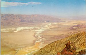 Dante's View Death Valley National Monument Arizona Wikieup Cancel Postcard H1