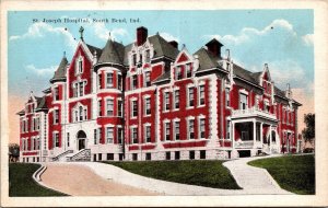 Postcard St. Joseph Hospital in South Bend, Indiana