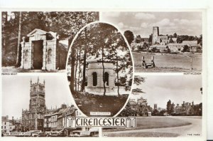 Gloucestershire Postcard - Views of Cirencester - Gloucester - RP - Ref TZ60