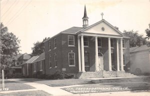J51/ Waukegan Illinois RPPC Postcard c1940s 1st Congregational Church 96
