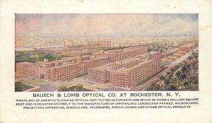 New York Rochester Bausch & Lomb Optical Aerial View Postcard 22-9252