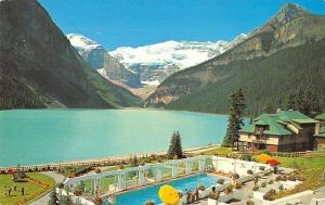 BR102047 canada rockies lake louise and swimming pool