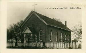 IA, Maquoketa, Iowa, Catholic Church, RPPC