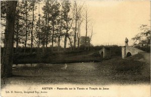 CPA Autun Passerelle sur le Ternin FRANCE (954042)