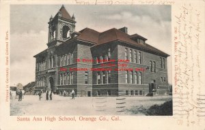 CA, Orange County, California, Santa Ana High School, 1905 PM, Rieder No 2789