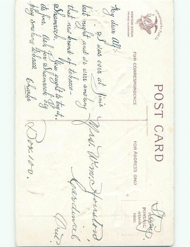 Divided-Back ST. PATRICK'S DAY SCENE Great Postcard W8161