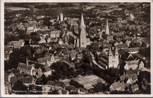 Germany Paderborn Fliegeraufnahme Vintage RPPC C013