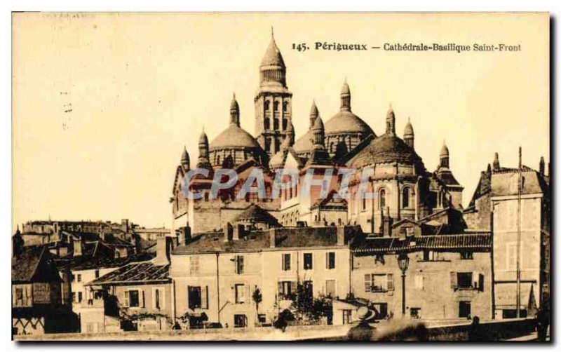 Old Postcard Perigueux Cathedral Basilica of Saint Front