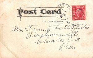 Vintage Postcard 1906 Mr. Jolly Joy Has Joy New Born Baby Happy Family Comics