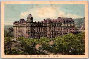 Postcard Montreal Quebec c1939 Windsor Hotel by PECO