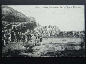 Northumberland WHITLEY BAY SWIMMING BATH The Rocks c1920s Postcard