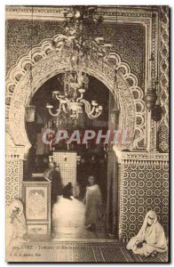 Postcard Old Fez Interior of Moulay Idriss Woman