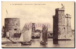 La Rochelle Old Postcard output port Departure for fishing