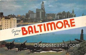 Greeting From Baltimore Maryland, USA 1958 