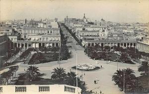 Montevideo Uruguay Plaza Independencia Ship Cancel Real Photo Postcard