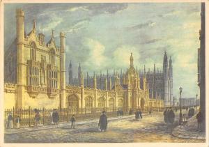 B99785 king s college cambridge painting postcard  uk