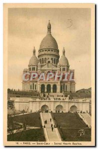 Old Postcard Paris Sacre Coeur