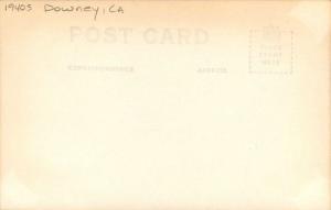 Catholic Church Downey California 1940s RPPC real photo postcard 8795