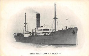 Sicily Mac Iver Motor Liner Ship 