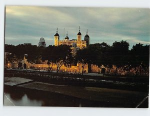 Postcard The Tower Of London, Floodlit, London, England