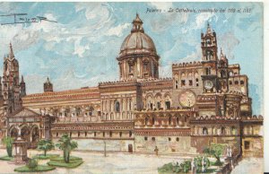 Italy Postcard - Palermo - La Cattedrale - Ricostruita Dal 1169 Al 1185  TZ11827