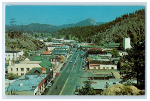 1974 Looking Eastward Along Elkhorn Avenue Estes Park Colorado CO Postcard