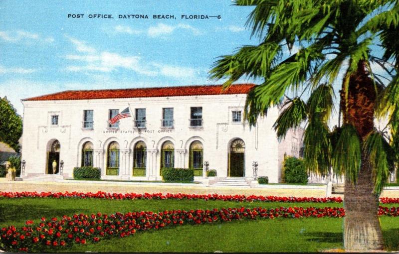 Florida Daytona Beach Post Office 1950