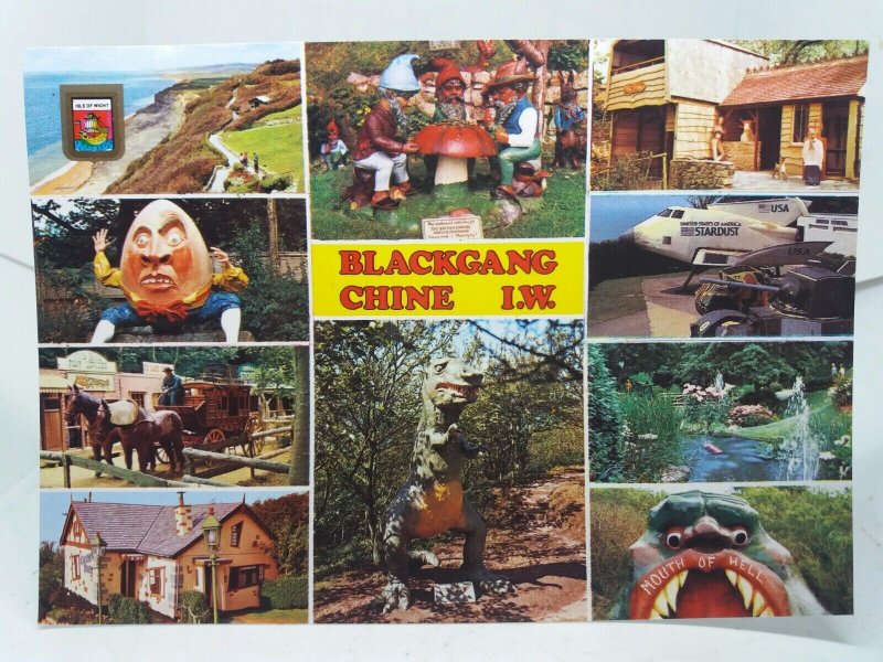 Blackgang Chine Isle of Wight New Vintage Multiview Postcard 10 Views