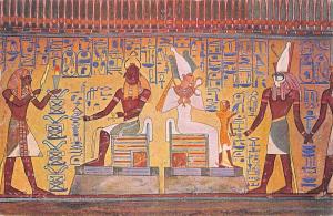 BR102375 tomb of rameses Ist egypt africa postcard painting art