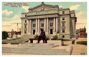 Postcard COURT HOUSE SCENE Newark New Jersey NJ AP6384