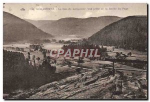 Old Postcard Gerardmer Lake Longemer De Vue Prize De La Roche Du Page