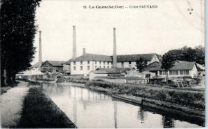 LA GUERCHE, FRANCE   USINE SAUVARD    c1910s   Postcard