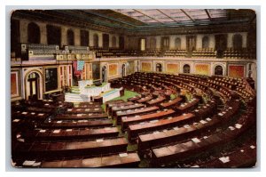 Hall Of Representatives Interior Washington DC UNP DB Postcard J19