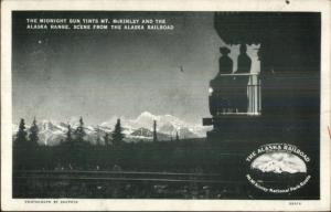 Alaska Railroad Mt. McKinley National Park Route Promo Postcard