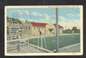 JOLIET ILLINOIS JOLIET PARK DISTRICT SWIMMING POOL VINTAGE POSTCARD 1941