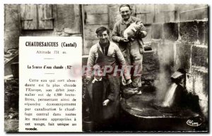Postcard Modern Chaudesaigues The source & # 39eau hot Pig Pig